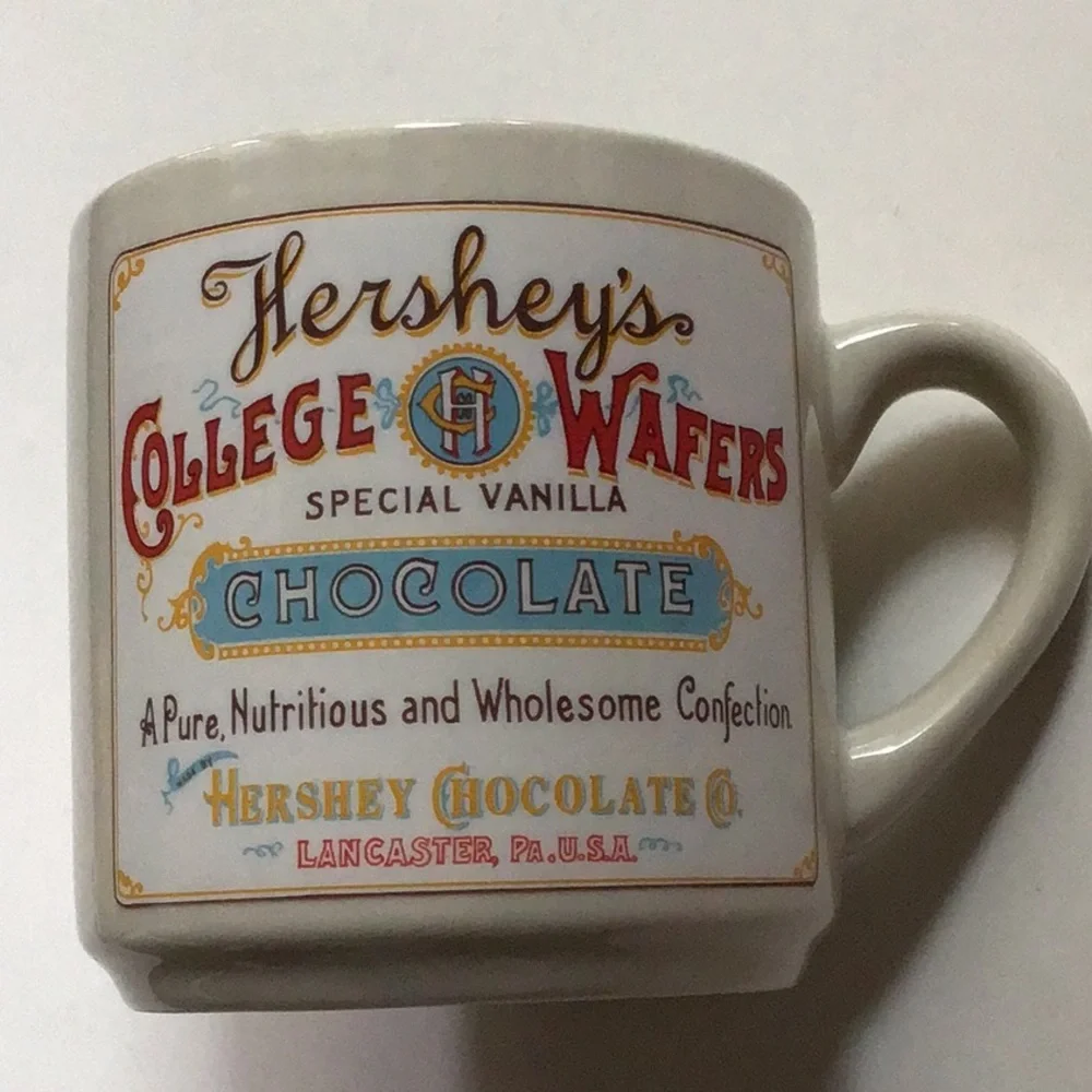 Hershey’s‎ Chocolate College Wafers Confection Vintage Reproduction Souvenir Mug